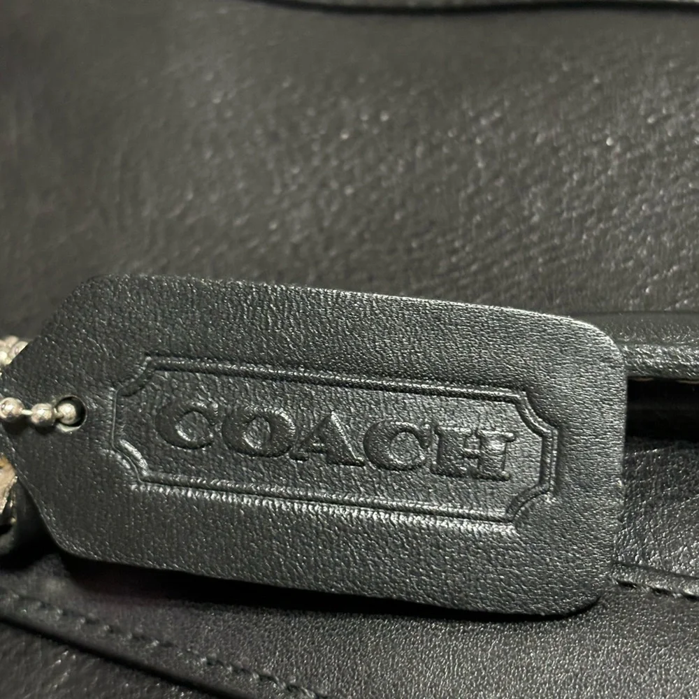 Vintage Black 9420 Coach Bonnie zip leather satchel - Picture 8 of 10